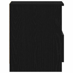 Berkfield Black Oak Nightstand 15.7X15.7X19.7 Inches Made Of Engineered Wood - thumbnail 7