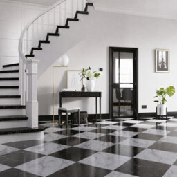 Lpd Greenwich Clear Glazed Industrial Black Internal Pine Door, (H)2040mm (W)826mm (T)40mm - thumbnail 1