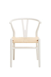 Orsina Decent Wishbone Antique White Chair, Scandinavian Swivel Dining Chair For Dining Room, Stylish Modern Chair