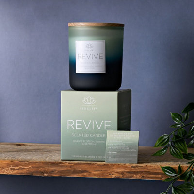 Serenity Revive Candle 270G Orange Blossom,jasmine & Saffron