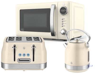 Swan Retro Revive 3-Piece Kitchen Set - Cream - image 1