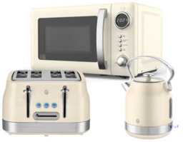 Swan Retro Revive 3-Piece Kitchen Set - Cream - thumbnail 7