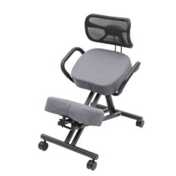 Living And Home Grey Kneeling Chair With Casters And Adjustable Height - thumbnail 5