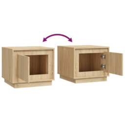 Vidaxl Coffee Table Sonoma Oak 51X50X44 Cm Engineered Wood - thumbnail 8