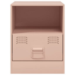 Berkfield Bedside Cabinets 2Pcs Pink 34.5X39X44 Cm Steel - thumbnail 5
