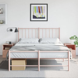 Berkfield Bedside Cabinets 2Pcs Pink 34.5X39X44 Cm Steel