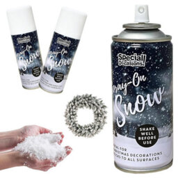 Star Supplies 2 X 200Ml Spray On Artificial Snow Perfect For Christmas Trees & Decorations - thumbnail 1
