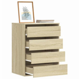 Walplus Corner Chest Of Drawers Sonoma Oak 60X41X76 Cm Engineered Wood - thumbnail 1