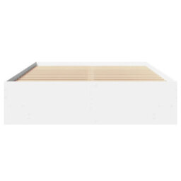 Berkfield Bed Frame Without Mattress White 120X200 Cm Engineered Wood - thumbnail 5