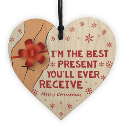 Red Ocean Funny Christmas Gift For Boyfriend Husband Heart Cheeky Gift For Him Keepsake - image 1