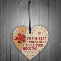 Red Ocean Funny Christmas Gift For Boyfriend Husband Heart Cheeky Gift For Him Keepsake - thumbnail 2