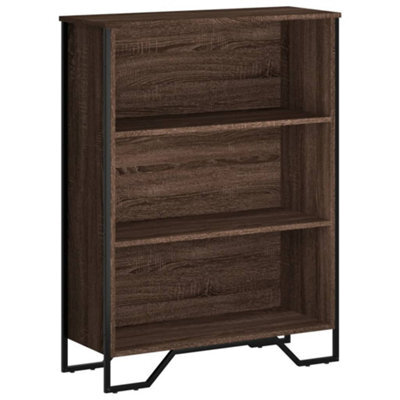 Berkfield Modern Bookcase Brown Oak 80X31X106 Cm Engineered Wood - image 1