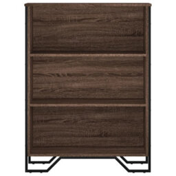 Berkfield Modern Bookcase Brown Oak 80X31X106 Cm Engineered Wood - thumbnail 4