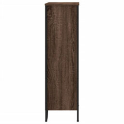 Berkfield Modern Bookcase Brown Oak 80X31X106 Cm Engineered Wood - thumbnail 5