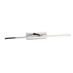 Luminosa Lighting Luminosa Marina Wall Light - 600mm Chrome With Opal White Polycarbonate Diffuser 18W Led 1384Lm 3000K Ip44