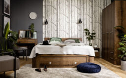 Impact Furniture 3X Pull-Out Underbed Storage Drawers For King Size Bed Dark Oak Effect Nepo - thumbnail 8