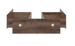 Impact Furniture 3X Pull-Out Underbed Storage Drawers For King Size Bed Dark Oak Effect Nepo - thumbnail 1