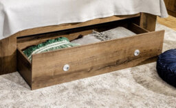 Impact Furniture 3X Pull-Out Underbed Storage Drawers For King Size Bed Dark Oak Effect Nepo - thumbnail 4