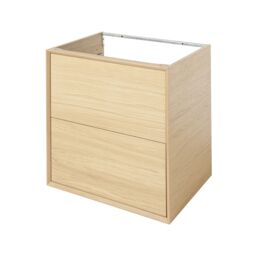 GoodHome Avela Matt Oak Effect Freestanding Vanity Unit & Basin Set (W)604mm (H)934mm - thumbnail 5