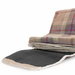 Red Hamper H136 Polyester Lavender Polyester Fleece Tartan Picnic Rug - thumbnail 4