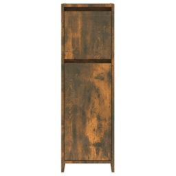 Berkfield Bathroom Cabinet Smoked Oak 30X30X95 Cm Engineered Wood - thumbnail 3