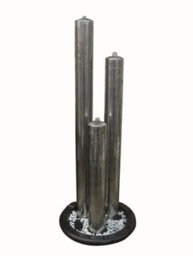 Outdoor Living UK Aqua Creations Athens Stainless Steel Solar Water Feature With Protective Cover - thumbnail 2
