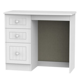 Vittoria Ready Assembled Matt White Vanity 3 Drawer Desk (H)795mm (W)415mm (D)415mm - thumbnail 1