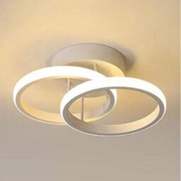 Pheashine Modern Dual Ring Led Ceiling Light 22W 17Cm 3000K Warm White Aluminum - thumbnail 2