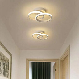 Pheashine Modern Dual Ring Led Ceiling Light 22W 17Cm 3000K Warm White Aluminum - thumbnail 6