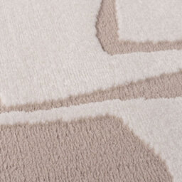 The Rugs Loft Beige And Ivory Abstract Geometric Living Room Area Rug And Runners Soft Pile - thumbnail 5