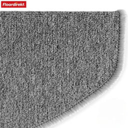 Floordirekt London Pro Self Adhesive Hard Wearing Carpet Stair Tread Mat For Indoor Stairs Semicircular Grey 25 X 65 Cm 15 Pack - thumbnail 4