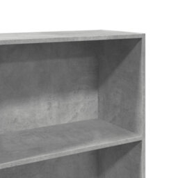 Berkfield Bookcase Concrete Grey 60X30X189 Cm Engineered Wood - thumbnail 7