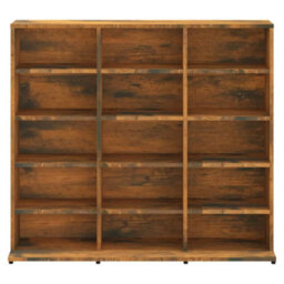 Vidaxl Cd Cabinet Smoked Oak 102X23X89.5 Cm Engineered Wood - thumbnail 4