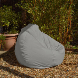 rucomfy Beanbags Rucomfy Indoor Or Outdoor Adults Water Resistant Slouchbag - Platinum Beanbag Chair - thumbnail 2