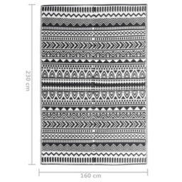 Walplus Outdoot Rugs For Garden Patios  Black 160X230 Cm Pp - thumbnail 7
