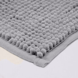 Aspire Homeware Quick Dry Chenille Bathmat Soft Water Absorbent Shower Mat Non-Slip Floor Mat, Light Grey (L)80Cm X (W)50Cm - thumbnail 2