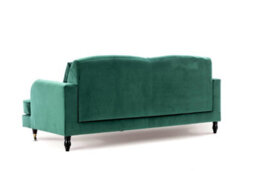 Velvet Emerald Green 3 Seater Sofa - thumbnail 6