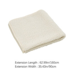 Living And Home Beige Lambswool Style Non Slip Faux Plush Sofa Cover Pack Of 1 160Cm W X 90Cm D - thumbnail 8