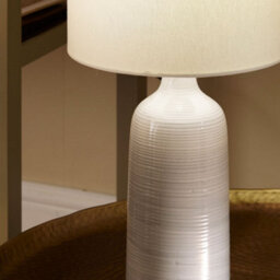 Pacific Lifestyle Set Of 2 Venus Blue And Grey Ombre Ceramic Table Lamp - thumbnail 6