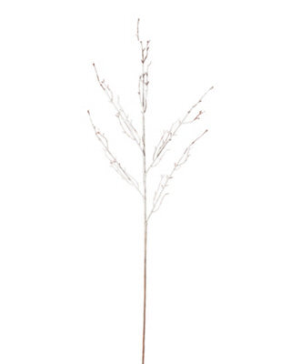 Werchristmas Brown And White Snow Flocked Twig Spray 80 Cm - image 1