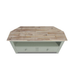 Statement Furniture Florence Sage Green Corner Tv Unit With 2 Drawers And Shelf - thumbnail 5