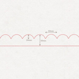 Medium Scallop Trim - 1M Long - Wall And Shelf Edging Mdf Wood - (By Trims & Co) - thumbnail 4
