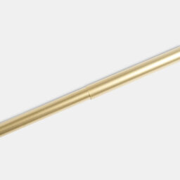 Ohs Curtain Pole Extendable 28mm Metal Finnials Twist End Rod 120-200Cm, Brass - thumbnail 4