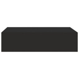 Vidaxl Wall-Mounted Drawer Shelf Black 40X23.5X10Cm Mdf - thumbnail 4