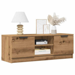Berkfield Tv Cabinet Artisan Oak 102X35X36.5 Cm Engineered Wood