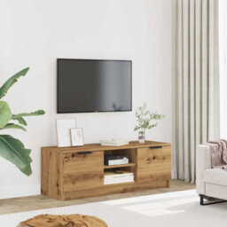 Berkfield Tv Cabinet Artisan Oak 102X35X36.5 Cm Engineered Wood - thumbnail 3
