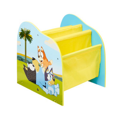 Bluey Kids Sling Bookcase - Bedroom Book Storage (Approximate) 39.5Cm (H) X 39.5Cm (W) X 35Cm (D) 14365 - image 1