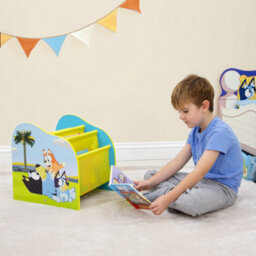 Bluey Kids Sling Bookcase - Bedroom Book Storage (Approximate) 39.5Cm (H) X 39.5Cm (W) X 35Cm (D) 14365 - thumbnail 3