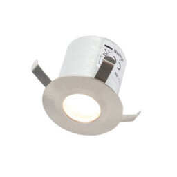 Litecraft Recessed Brushed Steel Cool White Led Outdoor Decking Lights - thumbnail 2