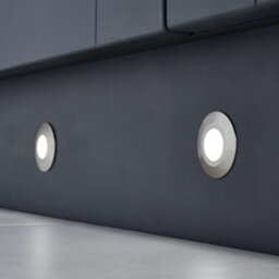 Litecraft Recessed Brushed Steel Cool White Led Outdoor Decking Lights - thumbnail 4
